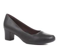 Piccadilly for Pavers Distinctive Ladies Pump Shoe in Black - Wide Fit D/E - Padded Insoles - Perfect Choice for Formal Wear - Size UK 6 / EU 39