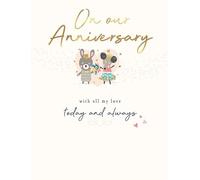 Piccadilly Greetings Anniversary Card, On Our Anniversary - 8 x 6 inches
