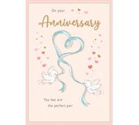 Piccadilly Greetings Anniversary Card, On Your Anniversary - 7 x 5 inches
