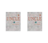 Piccadilly Greetings Avant Garde H90056 Studios Classic Birthday Card Uncle,green|oak|beige|grey|white,- 8 x 6 inches (Pack of 2)