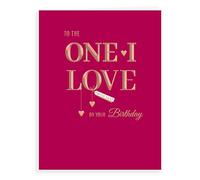 Piccadilly Greetings Avant Garde Studios Birthday Card One I Love - 8 x 6 inches, H90051, White