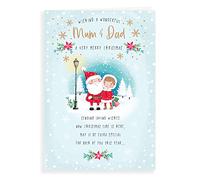 Piccadilly Greetings Avant Garde Studios Character Christmas Card Mum & Dad - 9 x 6 inches, H95023