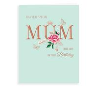 Piccadilly Greetings Avant Garde Studios Classic Birthday Card Mum - Green, 8 x 6 inches