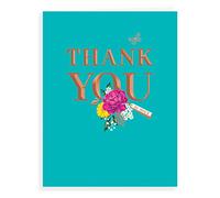 Piccadilly Greetings Avant Garde Studios Classic Thank You Card Thank You - 8 x 6 inches,white|green|oak