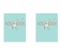 Piccadilly Greetings Avant Garde Studios Classic Wedding Card Wedding -,Green,8 x 6 inches (Pack of 2)