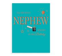 Piccadilly Greetings Avant Garde Studios H90048 Classic Birthday Card Nephew,green|white|brown, 8 x 6 inches