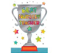 Piccadilly Greetings Best Nursery Teacher Card Thank You - 7 x 5 inches