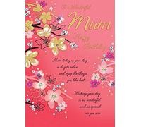 Piccadilly Greetings Birthday Card Mum - 10 x 7 inches