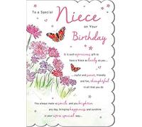 Piccadilly Greetings Birthday Card Niece - 9 X 6 Inches - Regal Publishing