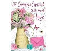 Piccadilly Greetings Birthday Card Someone Special - 9 x 6 inches - Regal Publishing, C80099, Pink
