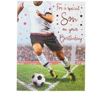Piccadilly Greetings Birthday Card Son - 8 x 6 inches - Regal Publishing, C80228, green|white|grey|blue