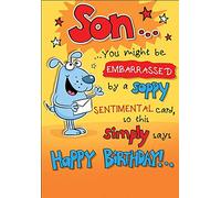 Piccadilly Greetings Birthday Card Son - 9 x 6 inches
