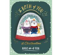 Piccadilly Greetings Character Christmas Card, Couple To Both Of You, Ski bears - 8 x 6 inches