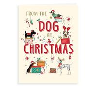 Piccadilly Greetings Character Christmas Card From The Dog - 8 x 6 inches