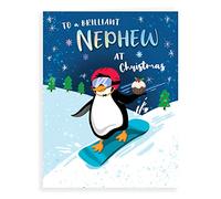 Piccadilly Greetings Character Christmas Card Nephew - 8 x 6 inches