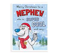 Piccadilly Greetings Character Christmas Card Nephew - 8 x 6 inches, A41334