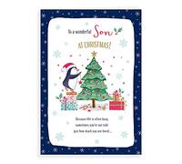 Piccadilly Greetings Character Christmas Card Son - 9 x 6 inches, A41350
