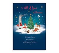 Piccadilly Greetings Character Christmas Card To All Of You - 9 x 6 inches