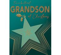 Piccadilly Greetings Christmas Card For a Brilliant Grandson Star - 8 x 6 inches