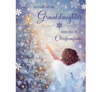 Piccadilly Greetings Christmas Card for special Granddaughter - 8 x 6 inches