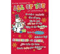 Piccadilly Greetings Christmas Card to All of You - Regal Publishing, Yellow, 9 x 6 inches