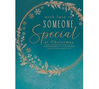 Piccadilly Greetings Christmas Card With Love To Someone Special Wreath - 8 x 6 inches