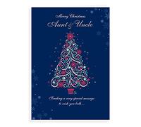 Piccadilly Greetings Classic Christmas Card Aunt & Uncle - 9 x 6 inches - Regal Publishing C85361