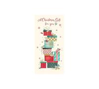 Piccadilly Greetings Classic Christmas Card Money Wallet, Presents - Regal Publishing