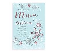 Piccadilly Greetings Classic Christmas Card Mum - 9 x 6 inches - Regal Publishing