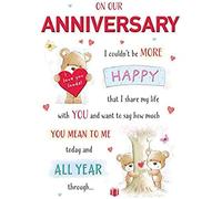 Piccadilly Greetings Cute Annivesary Card Our - 9 x 6 inches