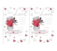 Piccadilly Greetings Cute Birthday Card One I Love - 10 x 7 inches, Red (Pack of 2)