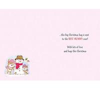 Piccadilly Greetings Cute Christmas Card Mummy - 7 x 5 inches