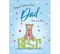 Piccadilly Greetings Cute Father's Day Card Dad - 8 x 6 inches