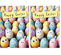 Piccadilly Greetings Easter Card, Open Happy Easter - 7 x 5 inches (Pack of 2)