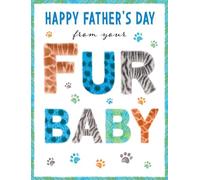 Piccadilly Greetings Father's Day Card, From your Fur Baby Furry Type - 8 x 6 inches
