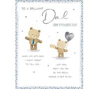 Piccadilly Greetings Father's Day Card, To a Brilliant Dad - 8 x 6 inches