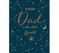 Piccadilly Greetings Father's Day Card, To Best Dad in World - 8 x 6 inches