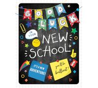 Piccadilly Greetings Good Luck at New School Card - 8 x 6 inches