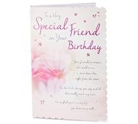 Piccadilly Greetings Group Ltd Birthday Card Friend - 9 x 6 inches - Regal Publishing, pink|white|brown