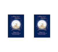 Piccadilly Greetings Group Ltd Classic Christmas Card to Both of You - 9 x 6 inches - Regal Publishing, C85467 (Pack of 2)