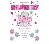 Piccadilly Greetings Group Ltd Happy Birthday Mummy Greeting Card - Large 9 x 6.25 Inches,Pink