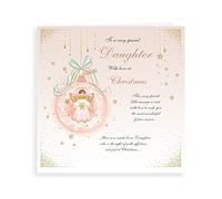 Piccadilly Greetings Group Ltd Regal Publishing Classic Christmas Card Daughter - 223 mm sq