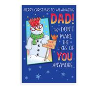 Piccadilly Greetings Group Ltd Regal Publishing Humour Christmas Card Dad - 9 x 6 inches, C85513