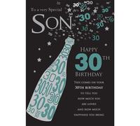 Piccadilly Greetings Group Ltd STUNNING TOP RANGE TO A VERY SPECIAL SON HAPPY 30TH BI