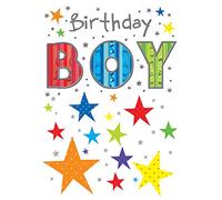Piccadilly Greetings Happy Birthday Card for A Boy - 7 x 5 Inches