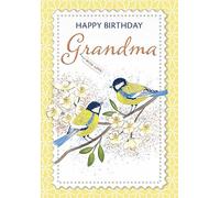 Piccadilly Greetings Happy Birthday Card Grandma - 7 x 5 inches