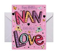Piccadilly Greetings Happy Birthday Nan Greeting Card | Nan Birthday Card
