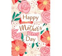 Piccadilly Greetings Happy Mother's Day Card Flowers - 7 x 5 inches