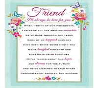 Piccadilly Greetings Heartfelt Wishes Sentimental Birthday Card Friend - 9 x 6 inches - Regal Publishing