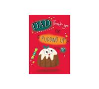 Piccadilly Greetings Humour Christmas Card, Dad, Pud Pun - 9 x 6 inches